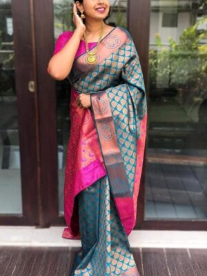 EXCLUSIVE JACQUARD BORDER SAREE