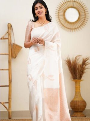 BEAUTIFUL RICH PALLU & JACQUARD WORK ON ALL OVER THE SAREE