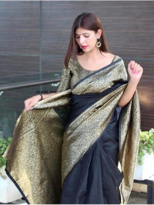 BEAUTIFUL RICH PALLU & JACQUARD WORK ON ALL OVER THE SAREE.