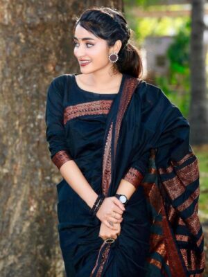 BEAUTIFUL RICH PALLU & JACQUARD WORK ON ALL OVER THE SAREE