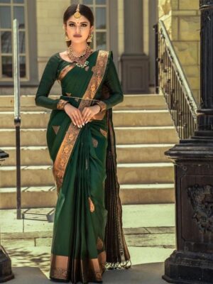 BEAUTIFUL RICH PALLU & JACQUARD WORK ON ALL OVER THE SAREE