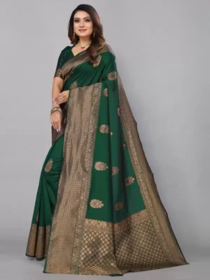 BEAUTIFUL RICH PALLU & JACQUARD WORK  SAREE