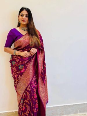 BEAUTIFUL RICH PALLU & JACQUARD