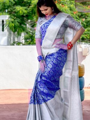 Beautiful Art Silk Jacquard Border Saree