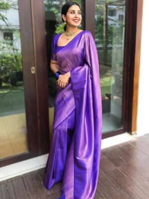Beautiful Silk Jacquard Border Saree
