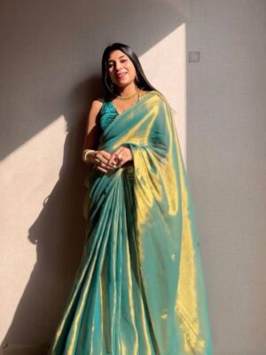 NEW DESGINER TISSUE SAREE LUANCH