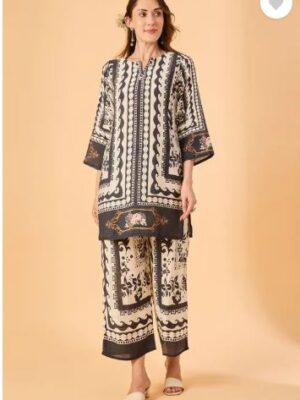 Women Printed Slab Rayon Kurta Cot set