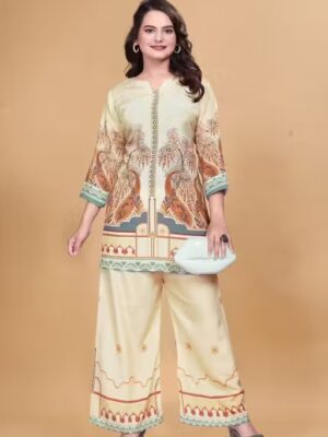 Women Printed Slab Rayon Kurta Cot set