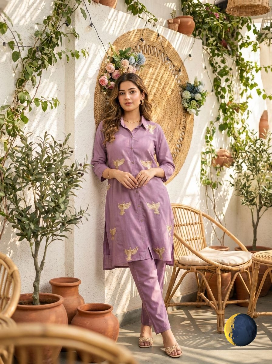 Vastrhouse Embroidered Kurta, Trouser/Pant
