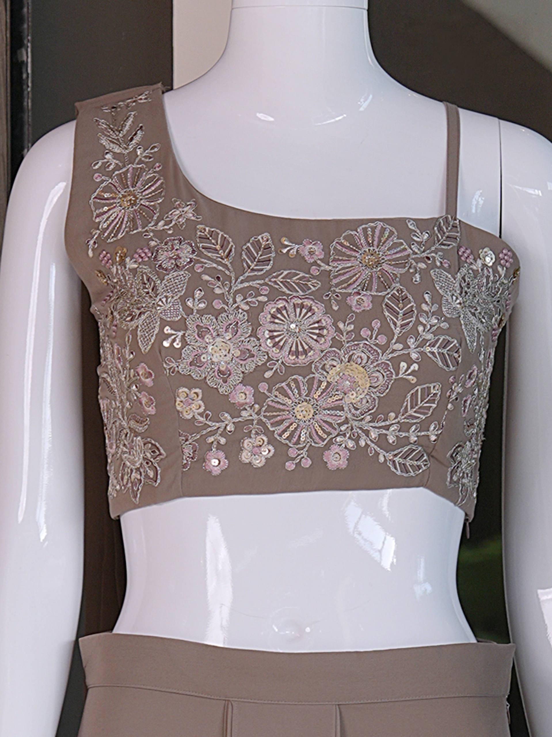 Premium Fox Georgette with intricate embroidery & sequin work - Image 4