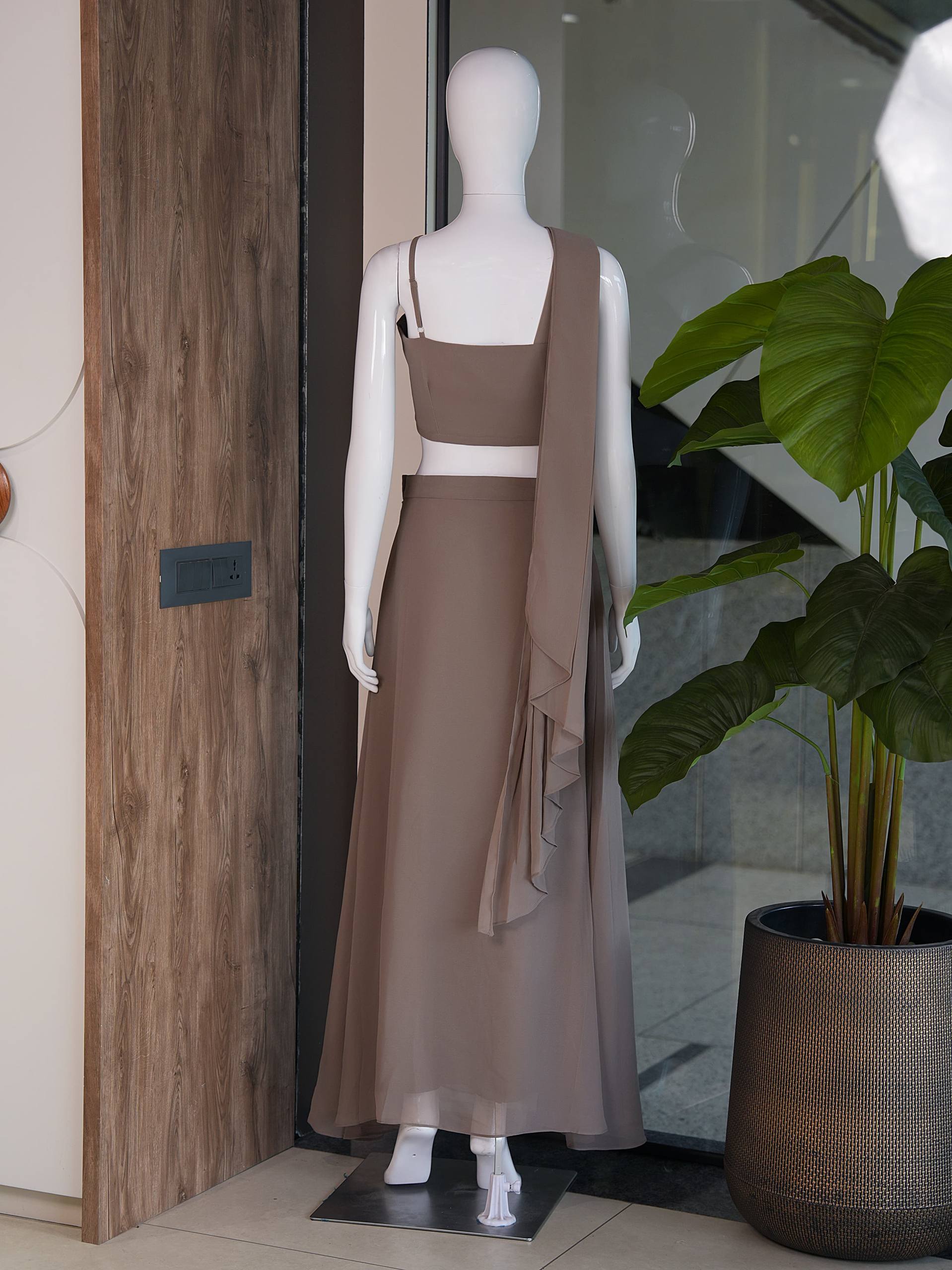 Premium Fox Georgette with intricate embroidery & sequin work - Image 6