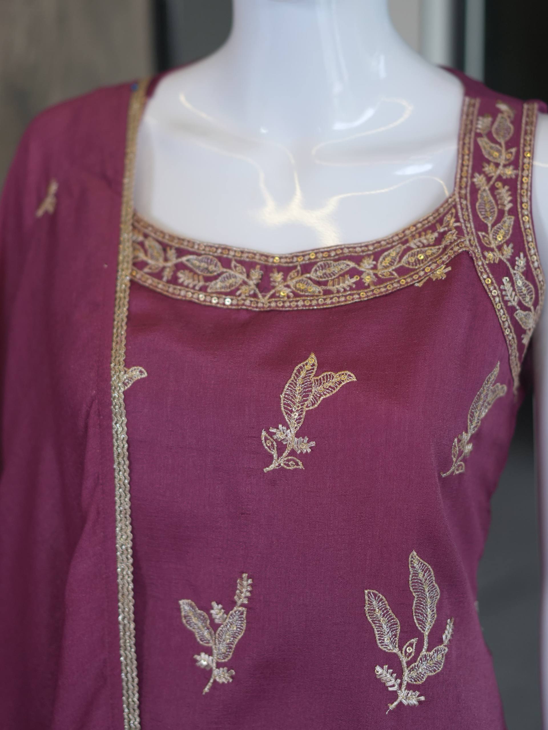 VICHITRA Silk With Rich Embroidery & Sequence Work Set For Women - Image 12