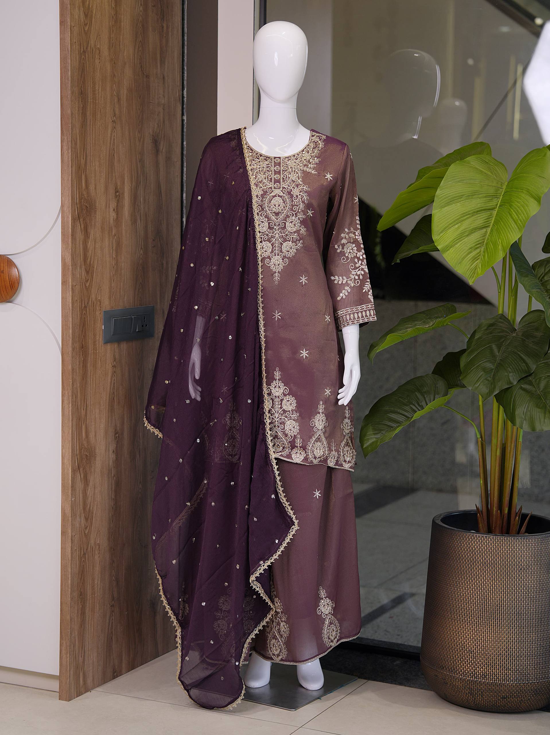 VICHITRA Silk With Rich Embroidery & Sequence Work Set For Women