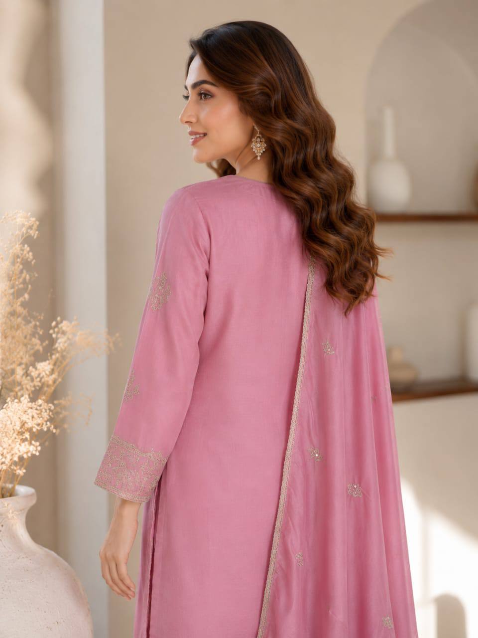Premium VICHITRA SILK with Heavy Embroidery & Sequence Work ✨ - Image 11