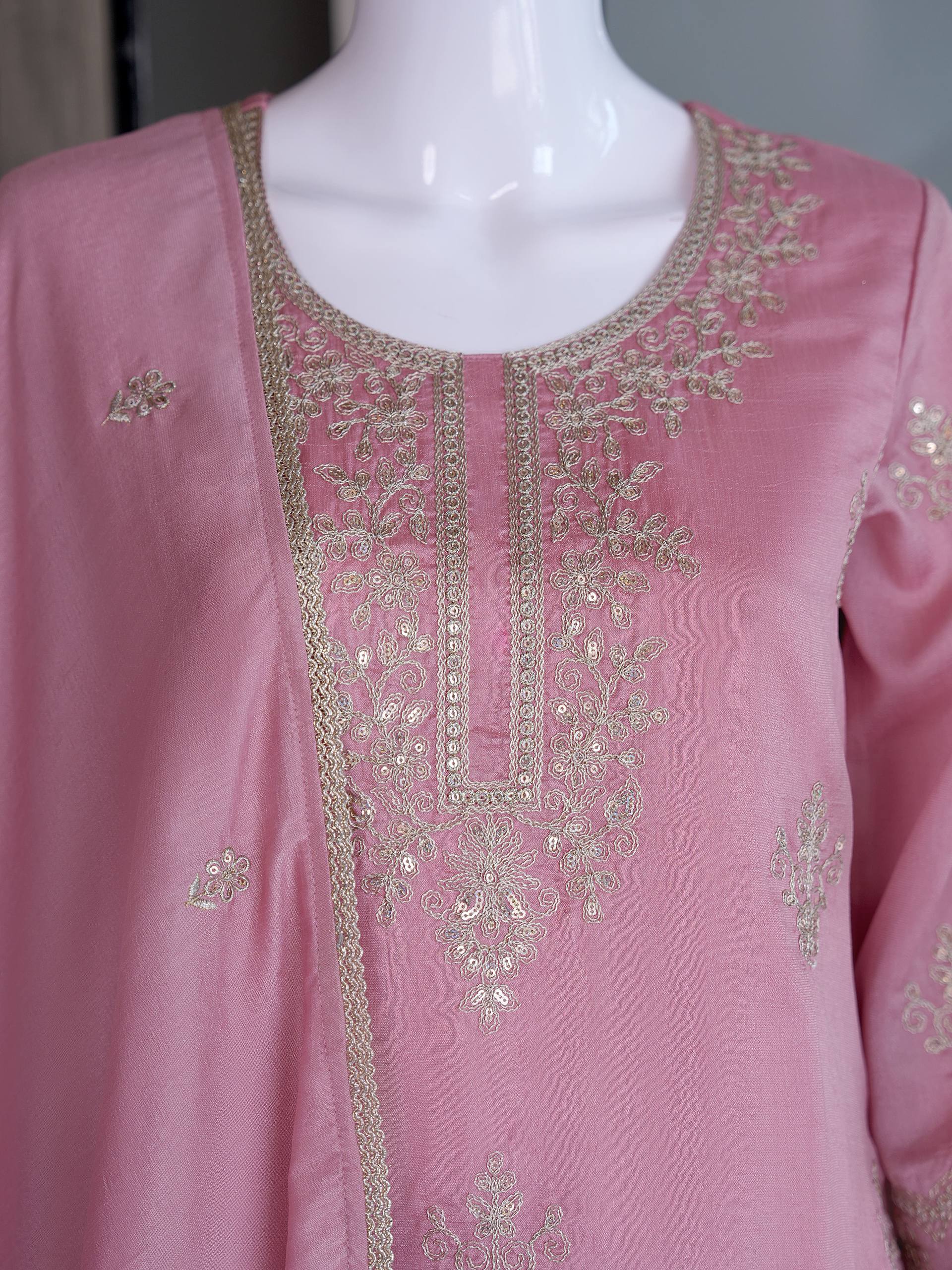 Premium VICHITRA SILK with Heavy Embroidery & Sequence Work ✨ - Image 13