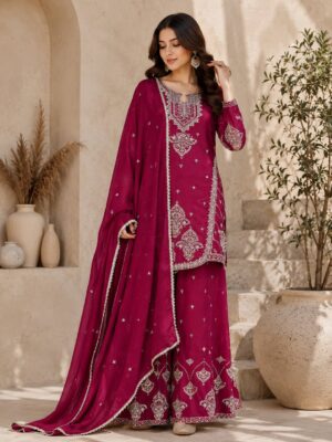 Premium RANGOLI CRUSH with Heavy Embroidery & Sequence Work ✨