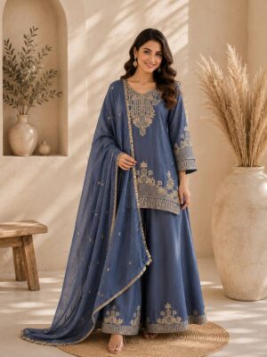 Rangoli Crush With Beautiful Embroidery Work