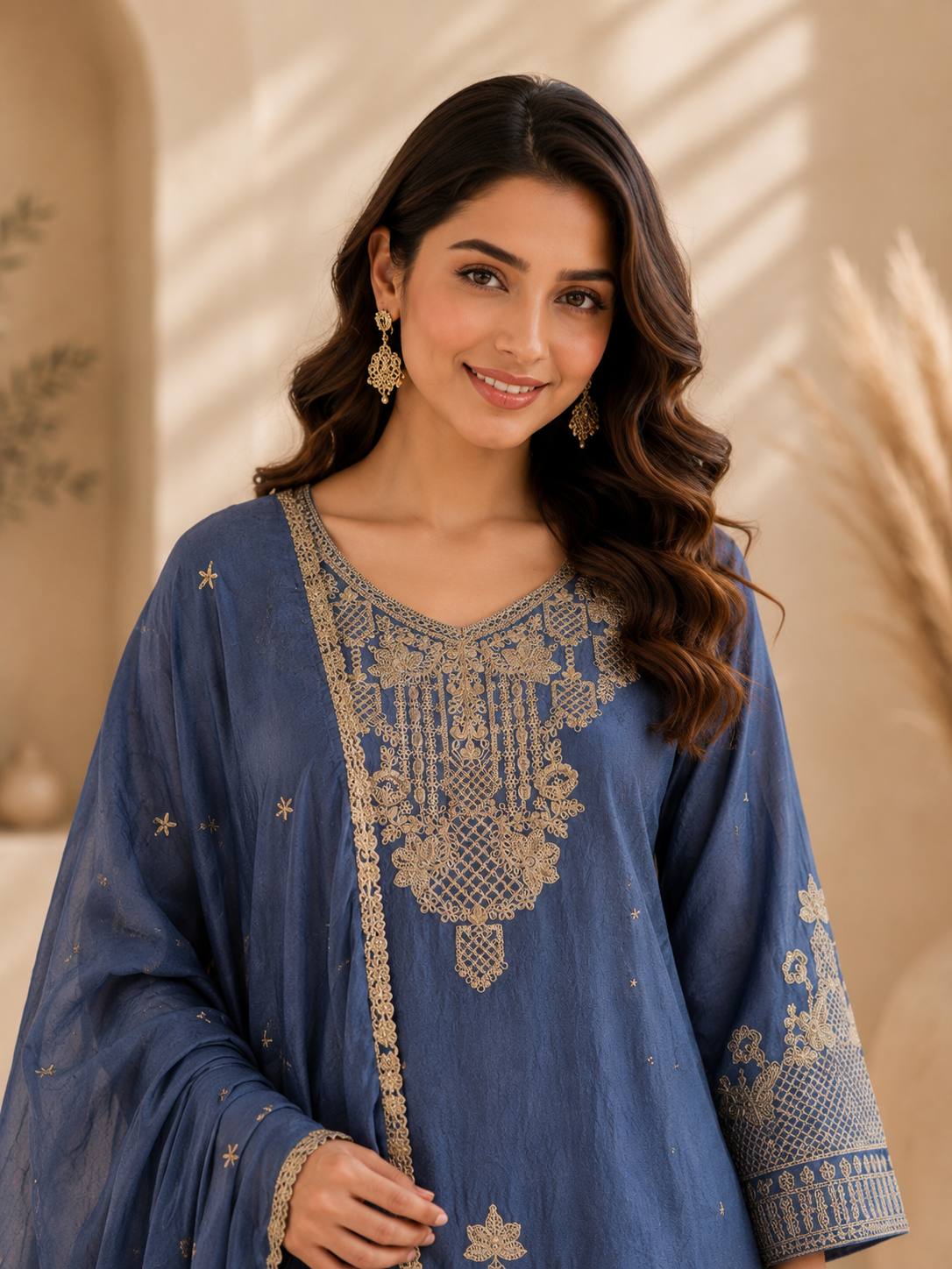 Rangoli Crush With Beautiful Embroidery Work - Image 3