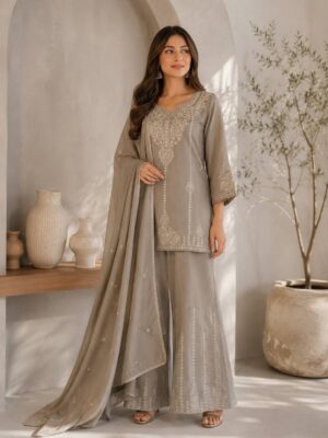 VICHITRA WITH EMBROIDERY KURTA SET
