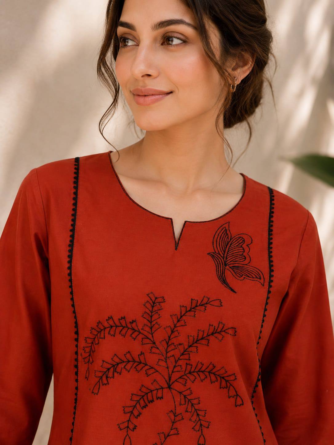 Women Premium Dabu Cotton Kurti Set - Image 9