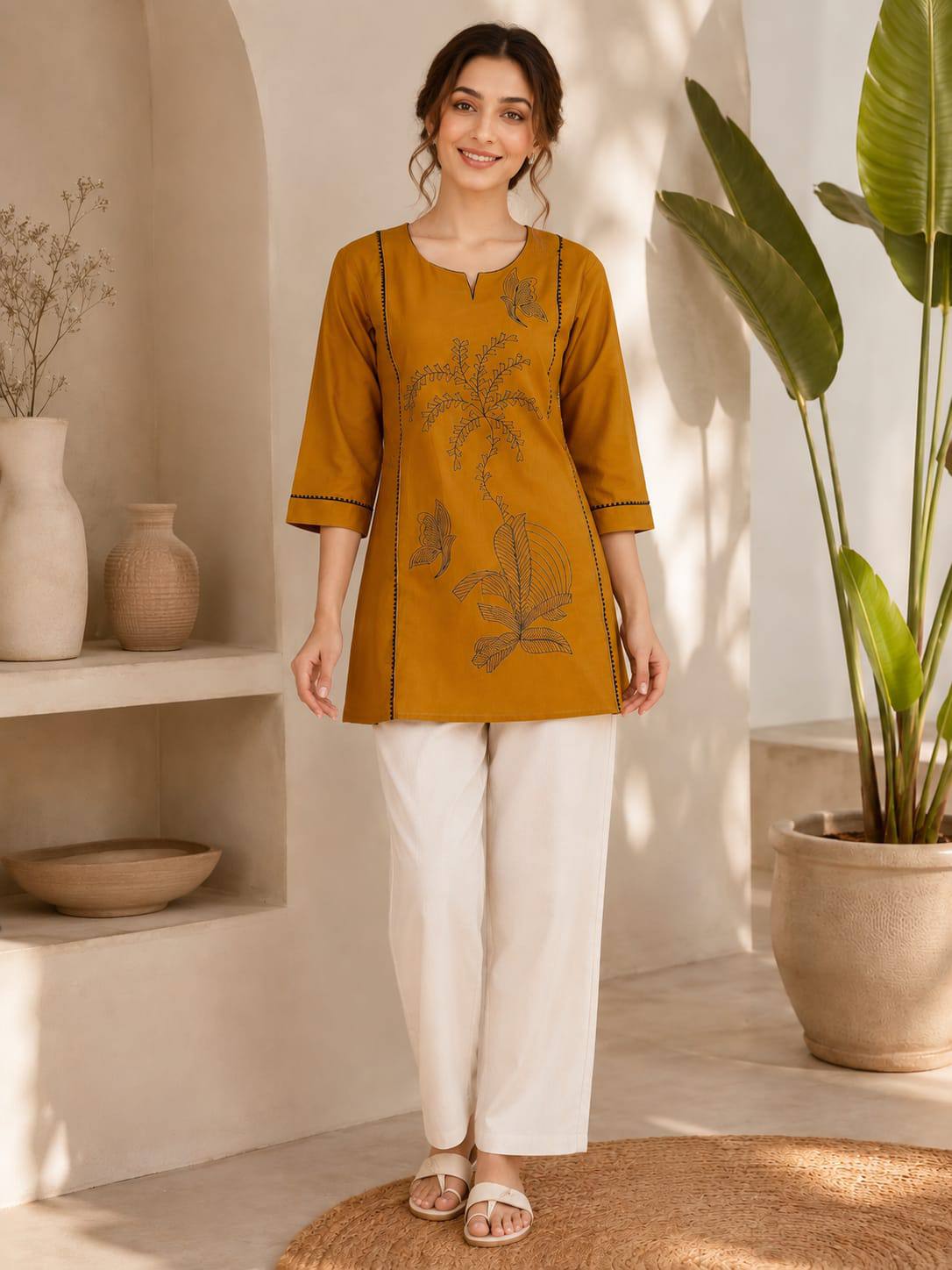 Women Premium Dabu Cotton Kurti Set - Image 17