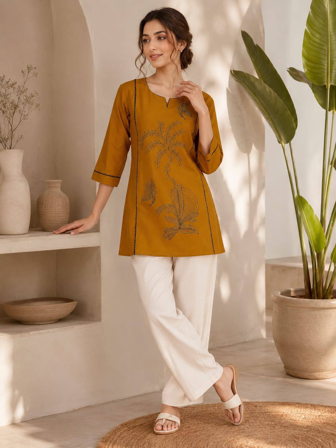 Women Premium Dabu Cotton Kurti Set - Image 19