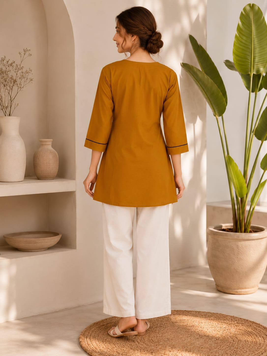 Women Premium Dabu Cotton Kurti Set - Image 18