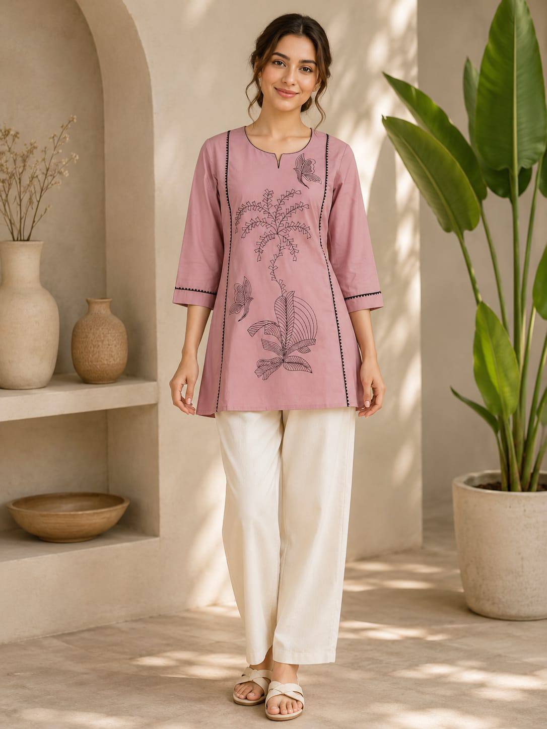 Women Premium Dabu Cotton Kurti Set - Image 12