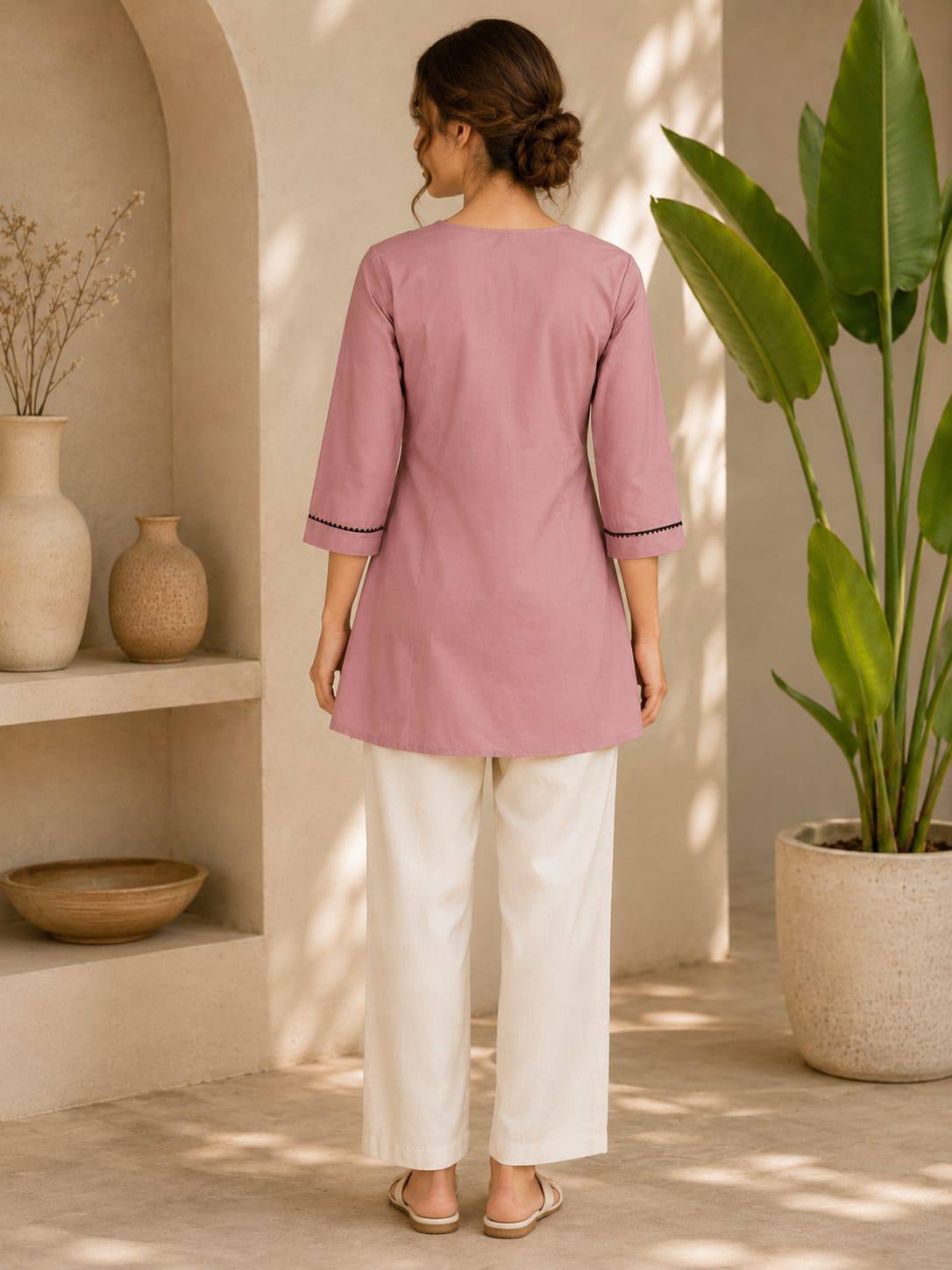 Women Premium Dabu Cotton Kurti Set - Image 13