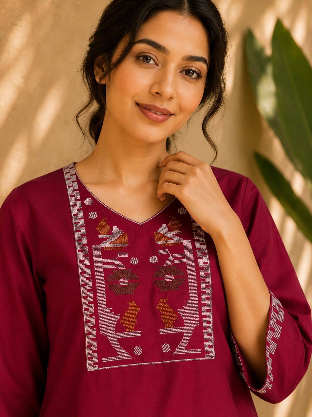 Premium Dabu Cotton Kurti Set For Women - Image 15