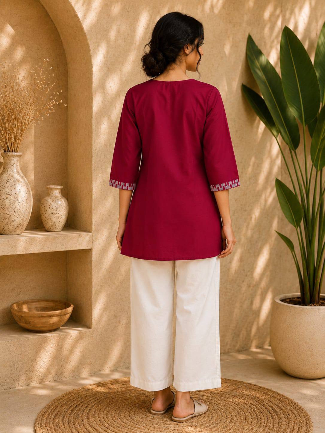 Premium Dabu Cotton Kurti Set For Women - Image 16