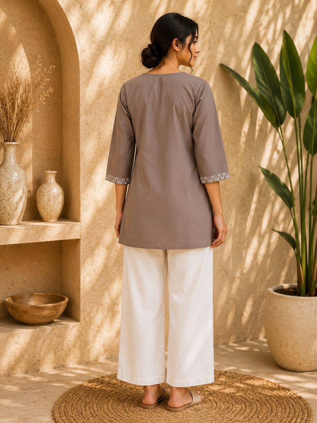 Premium Dabu Cotton Kurti Set For Women - Image 12