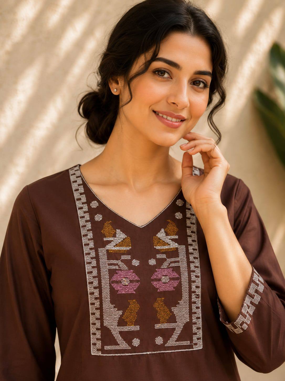 Premium Dabu Cotton Kurti Set For Women - Image 7
