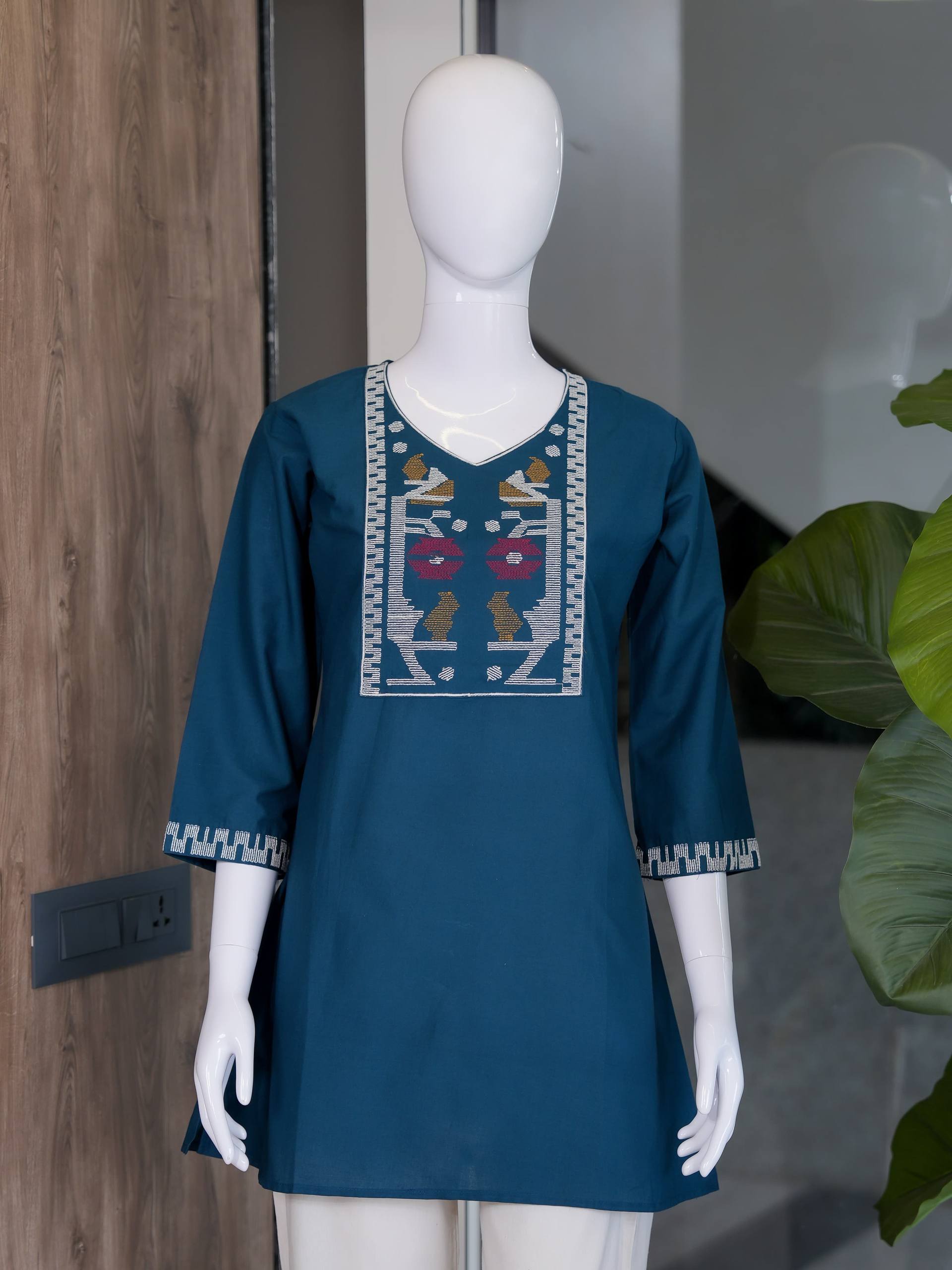 Premium Dabu Cotton Kurti Set For Women - Image 4