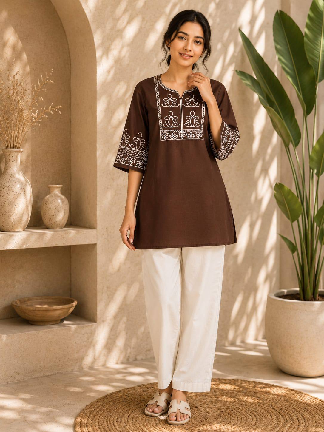 Premium Salabu Cotton Kurti Set For Wome - Image 6
