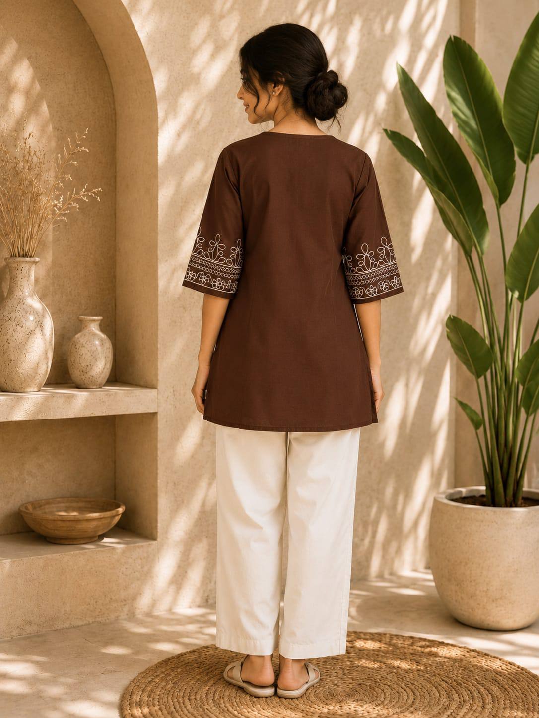 Premium Salabu Cotton Kurti Set For Wome - Image 8