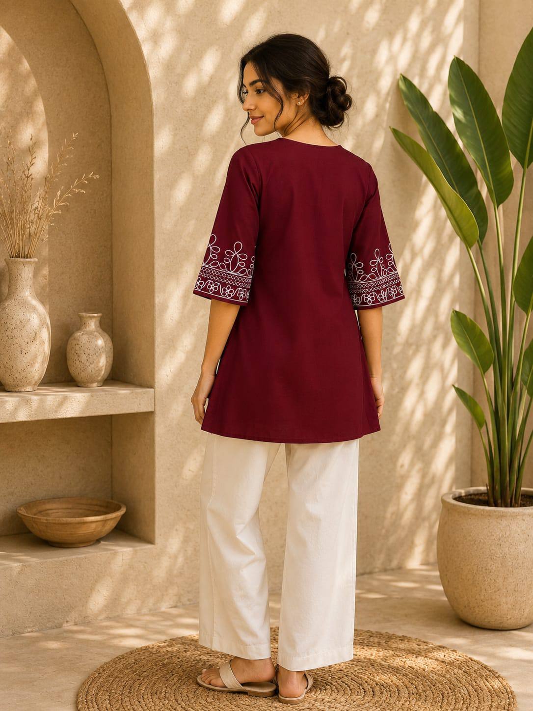 Premium Salabu Cotton Kurti Set For Wome - Image 12