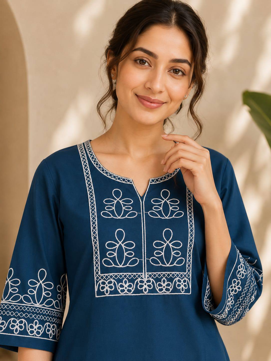 Premium Salabu Cotton Kurti Set For Wome - Image 4