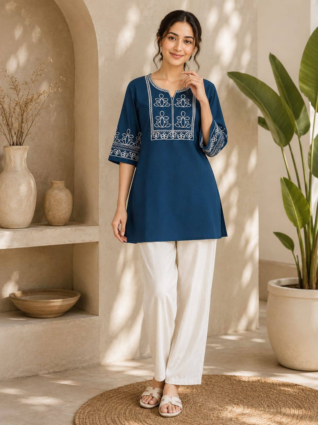 Premium Salabu Cotton Kurti Set For Wome
