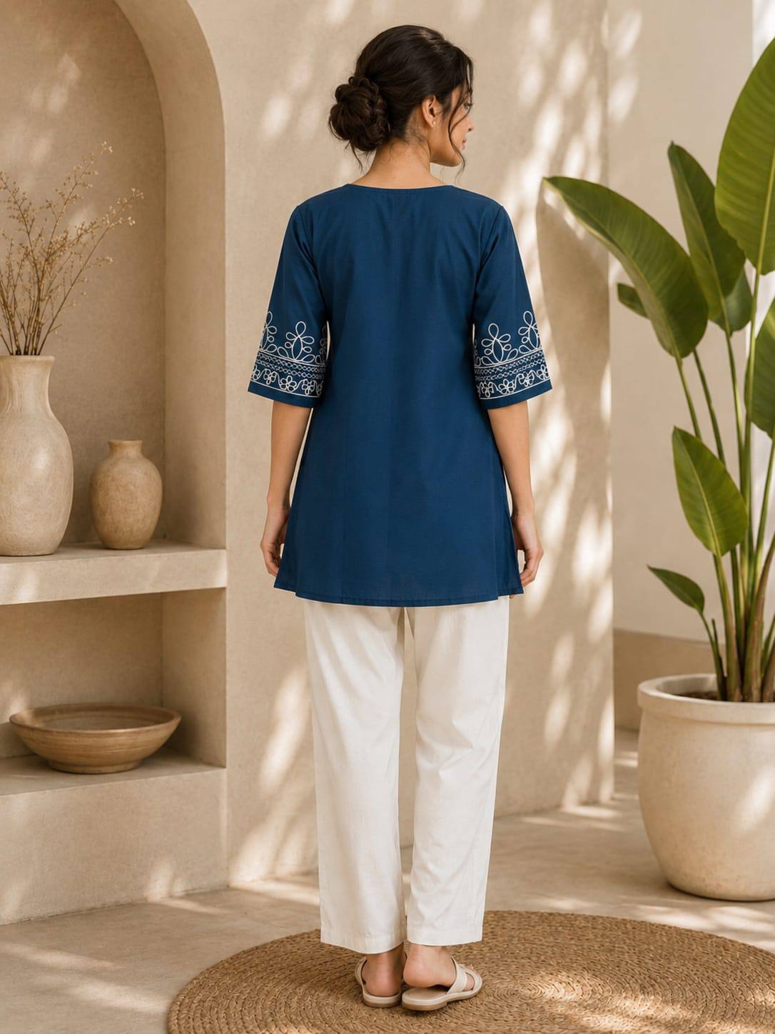 Premium Salabu Cotton Kurti Set For Wome - Image 3