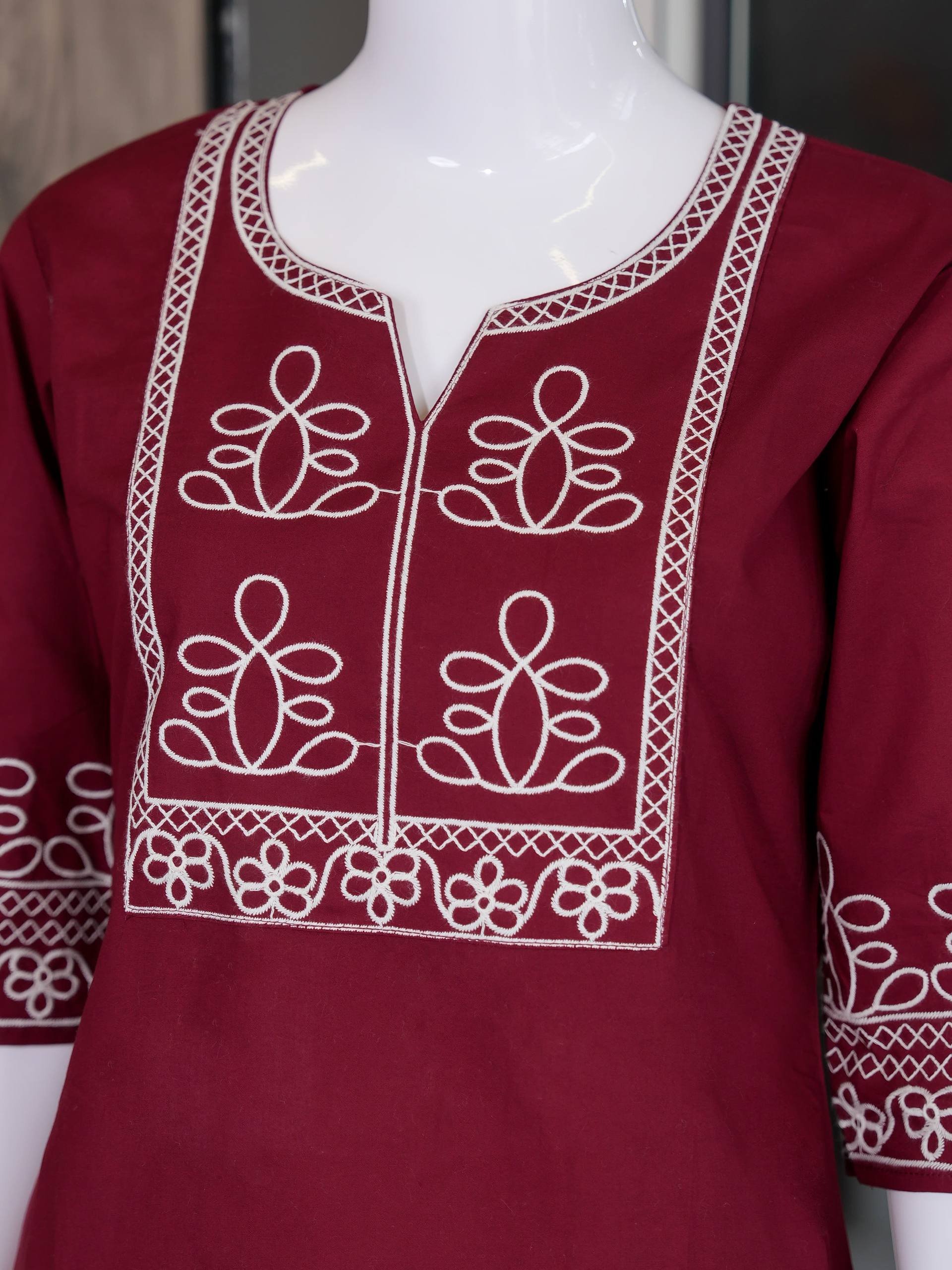 Premium Salabu Cotton Kurti Set For Wome - Image 13