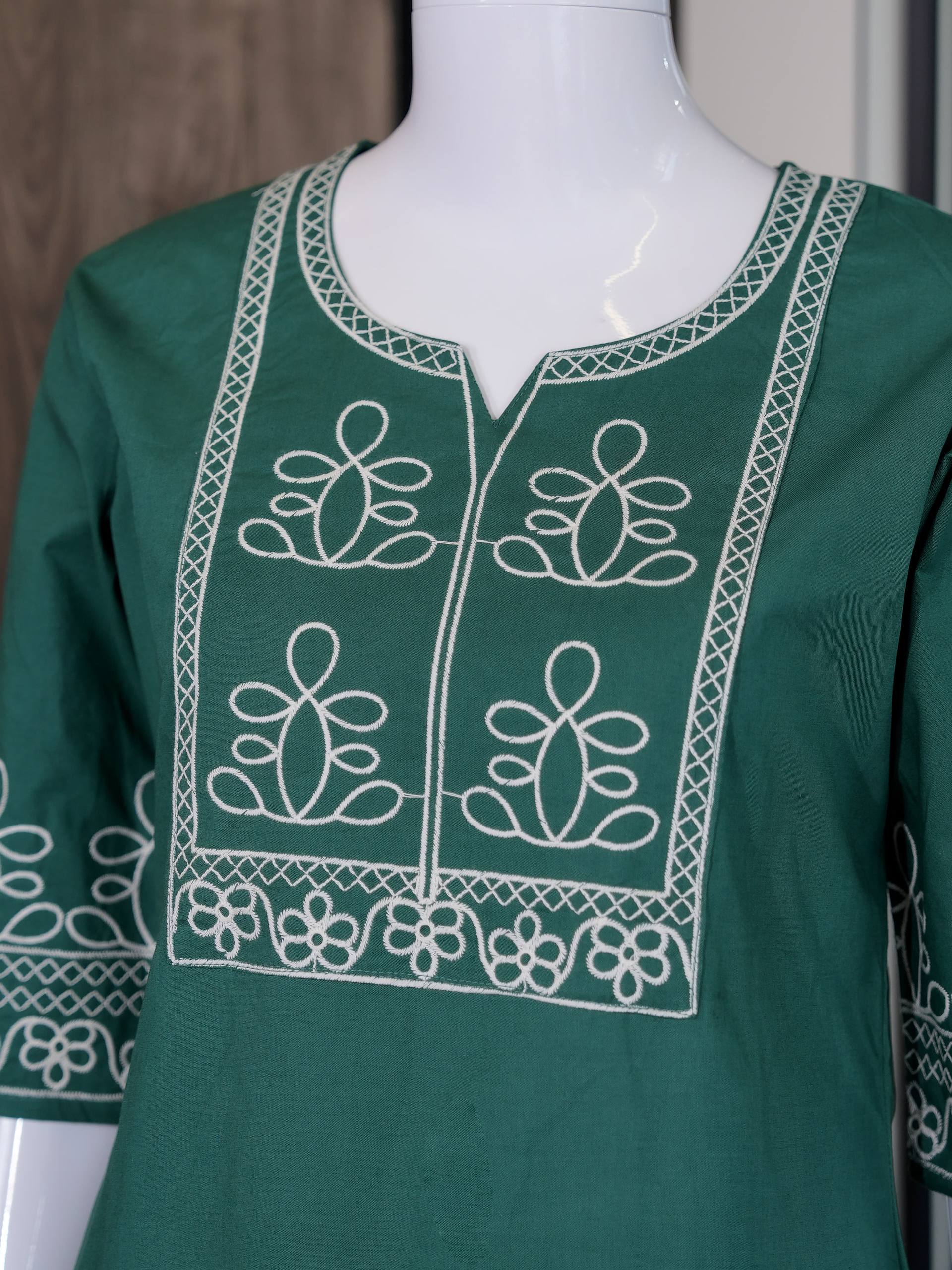 Premium Salabu Cotton Kurti Set For Wome - Image 17