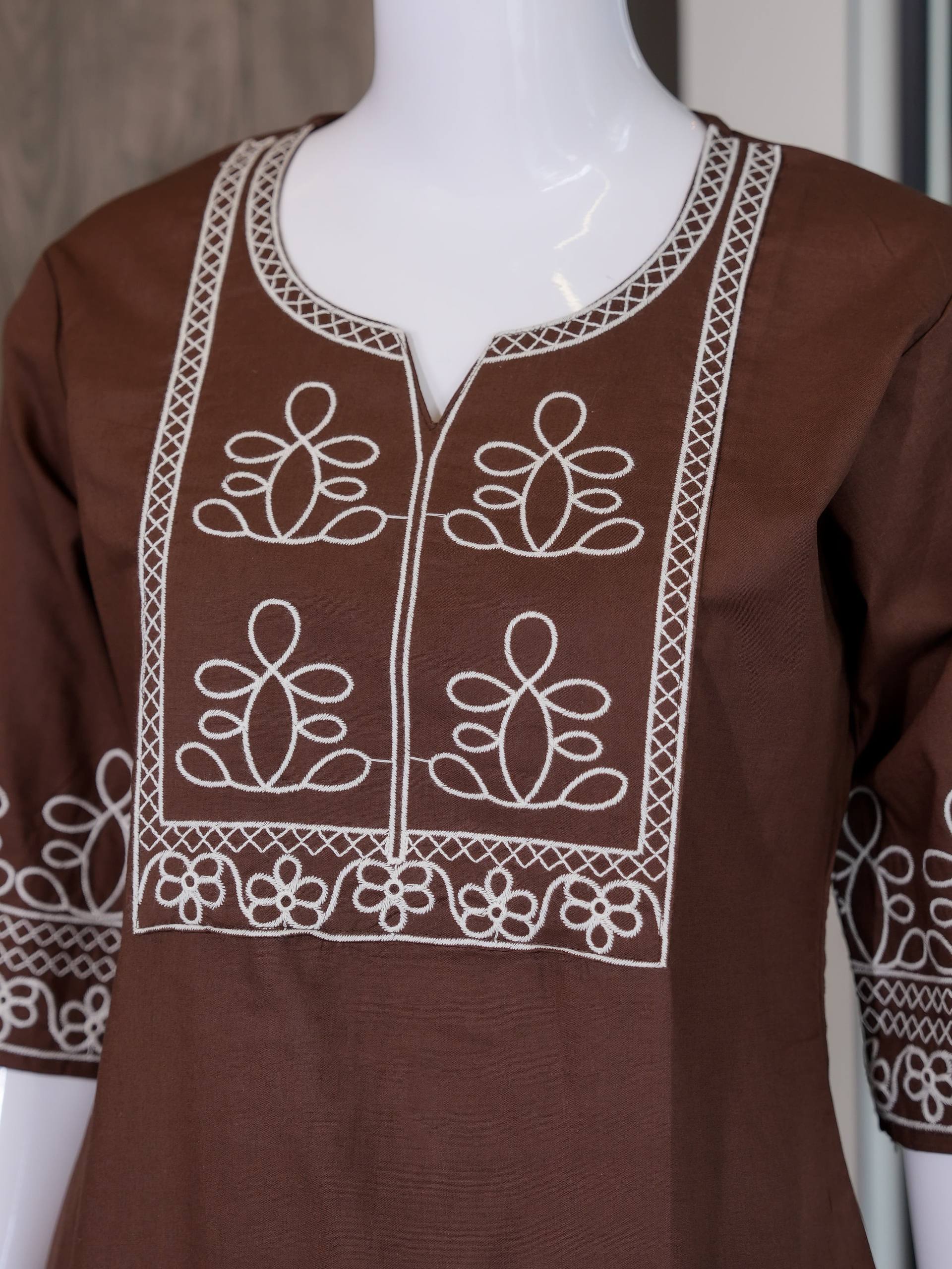 Premium Salabu Cotton Kurti Set For Wome - Image 9