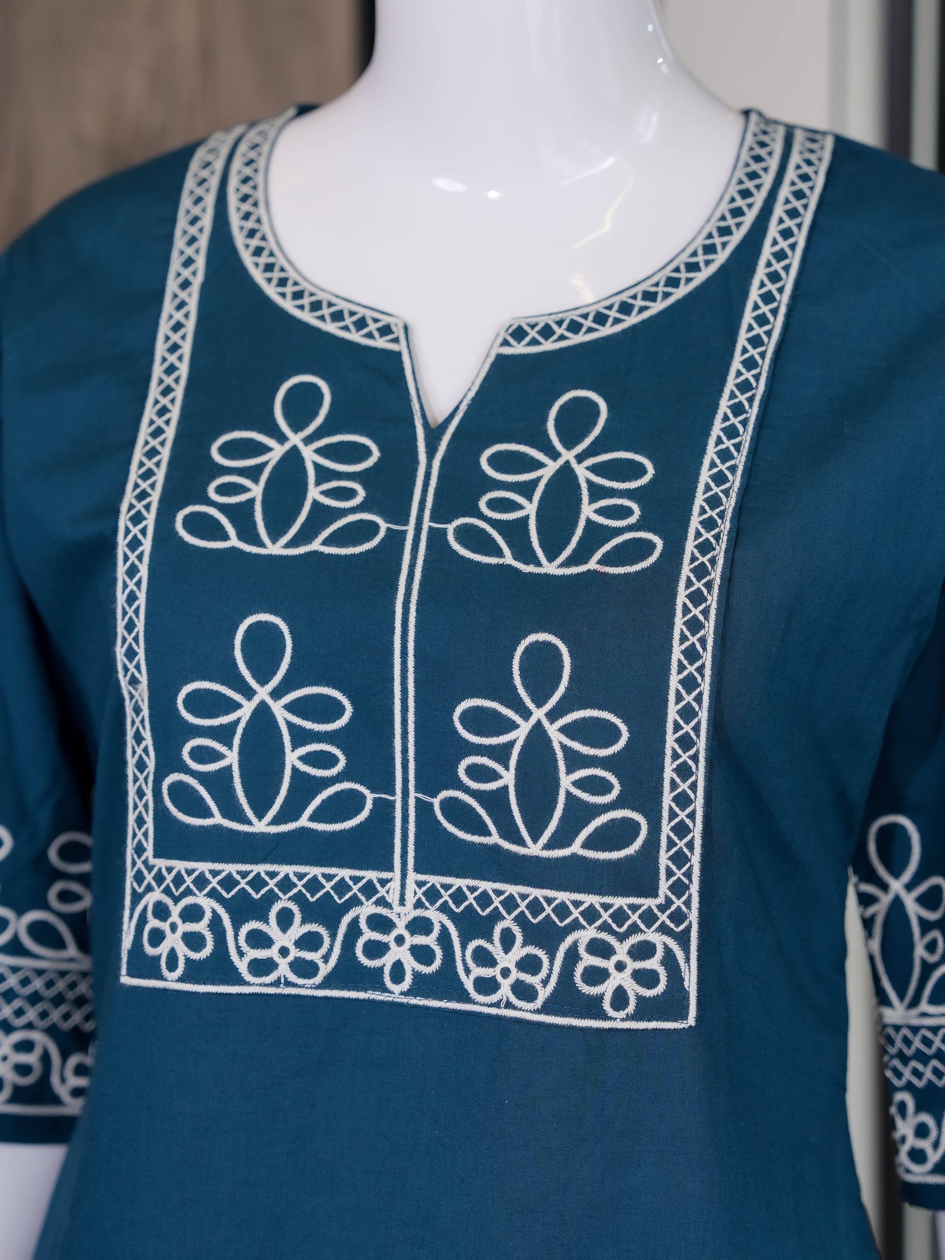 Premium Salabu Cotton Kurti Set For Wome - Image 5