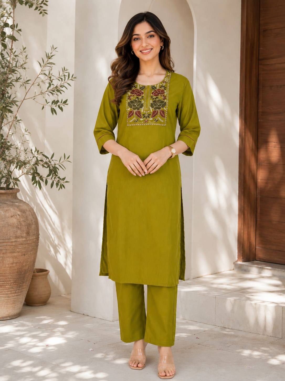 Premium Flex Cotton Kurti Set For Women - Image 8