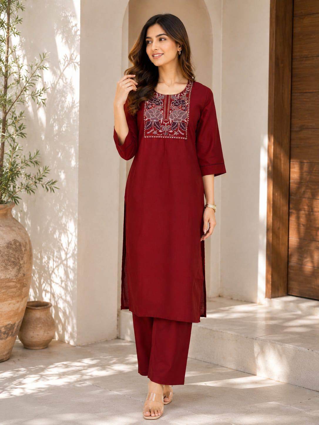 Premium Flex Cotton Kurti Set For Women - Image 11